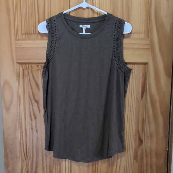 Maurices Tops - Maurices Olive Sleeveless Tank Top